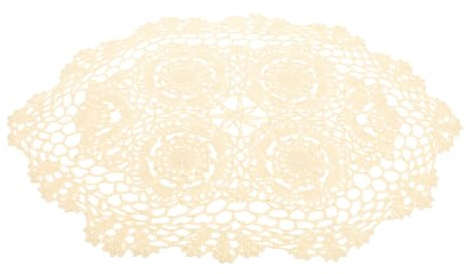 HIAKDOFT Mantel Rústico Decorativo De Algodón Mantel Individual De Ganchillo para Mesa Adorno De Escritorio De Granja