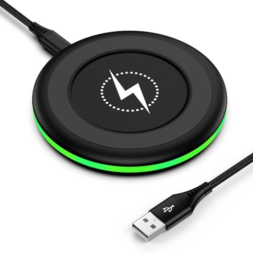 15 W Caricabatterie wireless rapido Samsung Stazione di ricarica per Samsung Galaxy S25 Ultra/S24 FE/S23/S22/S21, Google Pixel 10 Pro/10/9 Pro/9a/9/8/7, caricatore a induzione wireless Charger per