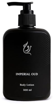 ROUH Imperial Oud Body & Hand Lotion 300ml – Luxury Unisex Moisturising Cream with Amber Notes – Deeply Hydrating, Non-Greasy Formula for Smooth, Soft & Radiant Skin