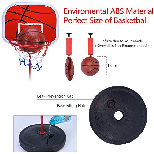 Yctze de Soporte de Baloncesto de para niños: Aro con Tablero y Kit de Red, para Uso en Interiores, Promueve el Desarrollo de Habilidades y la Aptitud Física, Fácil de Montar, Ideal para Jóvenes