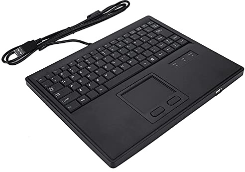 AMONIDA USB Touchpad-tangentbord med Saxfotstangenter Kompakt Design för - och Mac-användare 10 Tums Storlek
