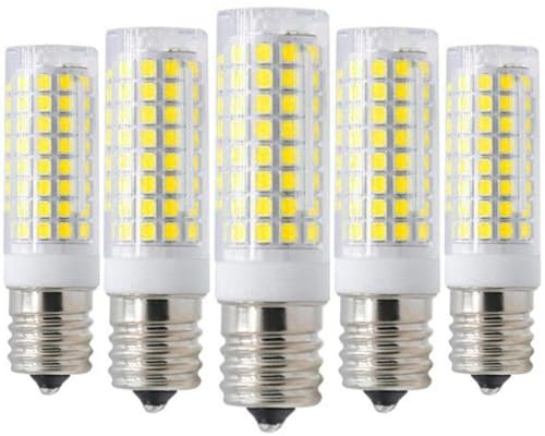 glödlampa, E17 LED-lampa 10W, motsvarande 100W, AC220V, 5-pack, 360°(Cool White)