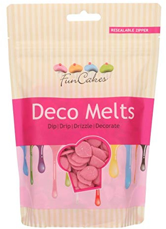Funcakes Déco Melts Rose , Pink 250 G (Lot De 1)