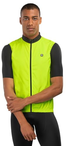 SIROKO - Winddichte Fahrradweste V1 Langkawi - M - Neongelb