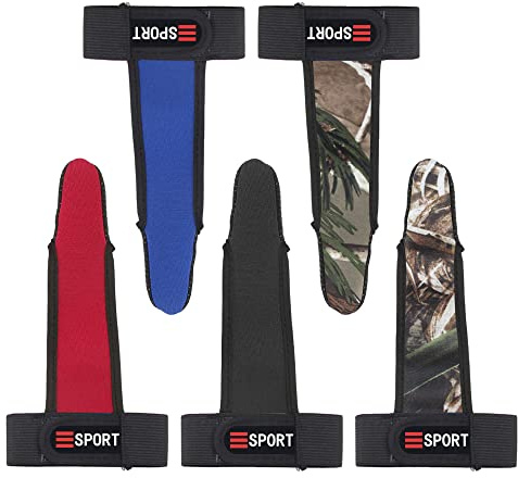 Keboyoe 5 piezas de protección de dedos de pesca dedos transpirables guantes de un solo dedo elástico antideslizante dedo índice guantes de pesca unisex adecuados para la pesca al aire libre (5