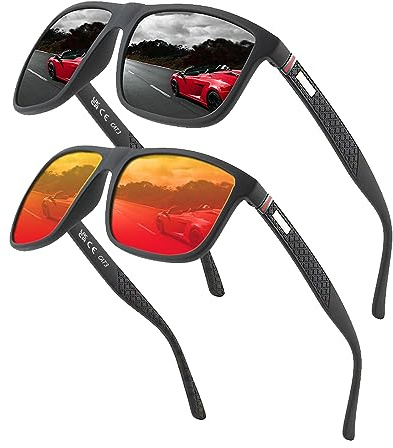 Lunettes de soleil polarisées pour hommes et femmes; cadres vintage / classiques / élégants; objectifs haute définition; golf / conduite / pêche / sports de plein air / lunettes de soleil tendance