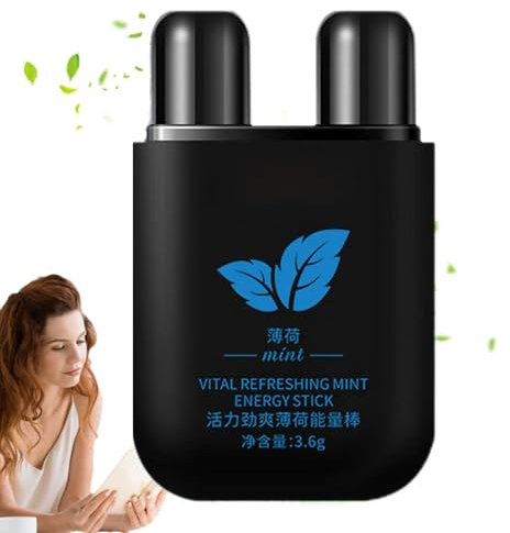 2X Riechstifte Für Ätherische Öle, 3.6g Energy & Erfrischung Naseninhalator Stift, Ätherisches Öl Aromatherapie Nasale Inhalator Stick, Energetic Stick Doppelloch-Erfrischungstube - Als