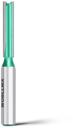 WOBLLMX Fraise à affleurer à tige de 8 mm, diamètre 9 mm, longueur de travail 30 mm, lame en carbure de tungstène maniable, durable et tranchante pour fraise à queue CNC pour plaque de densité en bois