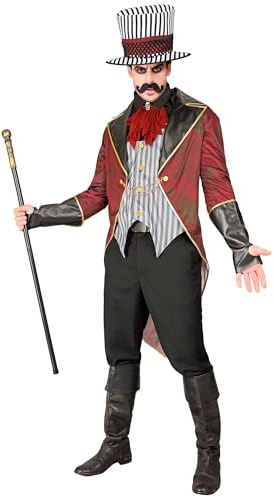 W WIDMANN MILANO Party Fashion - Kostüm Böser Zirkusdirektor, Dompteur, Showman, Halloween Verkleidung