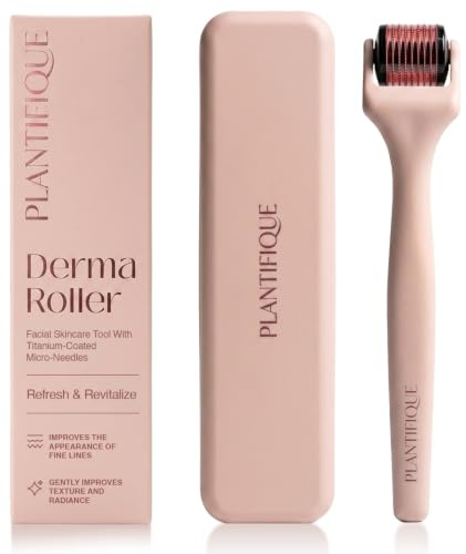 PLANTIFIQUE Derma Roller 0.25mm Rostro y Cabello (Rosa)