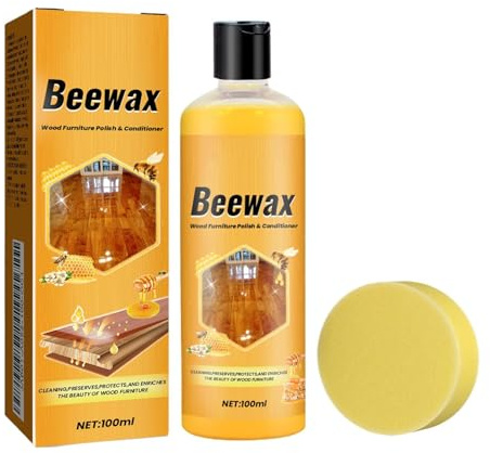 Bivax Möbelvård 100 Milliliter Naturlig Återställning Av Glans | Trärengöringsmedel och återställare För skärbräda, skåp, skrivbord, , bordsskiva, golv, laminat och