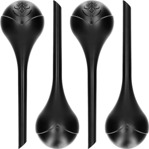 BROWIN® Bewässerungskugeln für Pflanzen | dosierte Bewässerung | Automatische Bewässerungssystem für Pflanzen | Tröpfchenbewässerungsbausätze (400 ml) (4, schwarz)