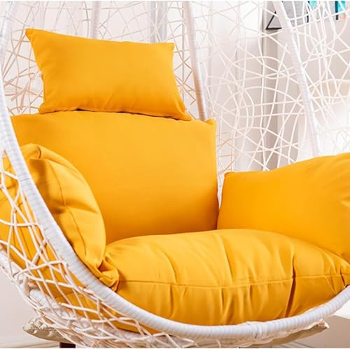 Earnmore Hanging Egg Chair Cushion Cover - Waterproof Outdoor Single Seat Swing Egg Chair Cushion Cover with Zipper (Only Cover)