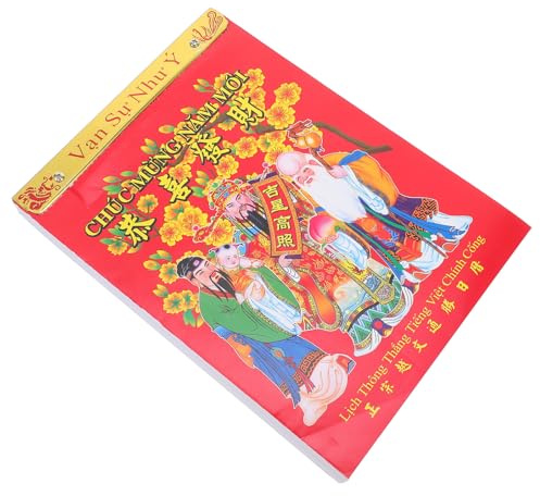 TIDTALEO Calendrier Mural Calendrier Lunaire Suspendu Quotidien pour Décoration Nouvel An Chinois Planificateur Mural pour Maison Bureau Restaurant Année Du Cheval