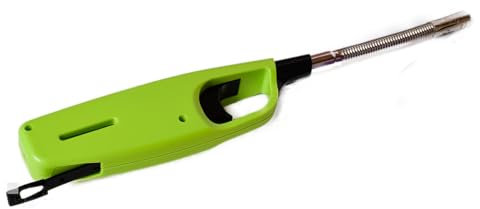 Briquet Allume Feu Long, Gaz Rechargeable Electrique,Briquet Electronique,Allume Bougie, Cheminee, poele Feu,Charbon Chicha,Barbecue,Tige Flexible De Marque Francaise Norme CE Longueur 27x4x2,7cm (1)