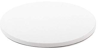 0931350 DECORA CAKEBOARD WHITE Ø 25 X H 1,2 cm