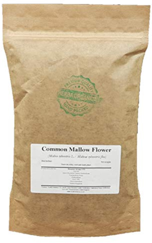 Herba Organica Common Mallow Flower - Malva sylvestris L - Herbal Tea (100g)
