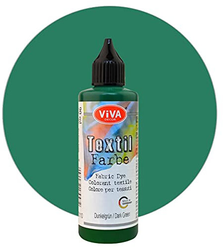 Viva Decor Textilfarbe 90 ml versch. Farbauswahl Dunkelgrün