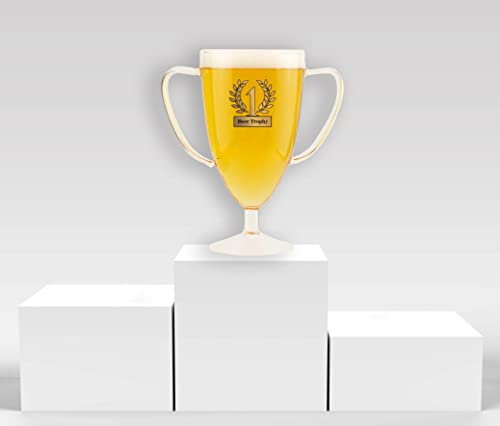 Winkee - Coppa di birra | Bicchiere da birra personalizzato | 0,5 l brocca di birra trofeo | Straordinaria brocca di birra a forma di trofeo | Bicchieri da birra a forma di trofeo