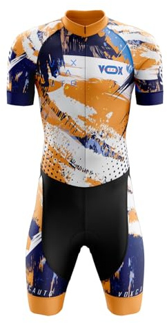 Cykeldräkt för män + tävling professionell vadderad, triathlon kostym för män, ett stycke trisuit cykel topp kort sublimerad design, kortig sommar våtdräkt, Typ-5, XL