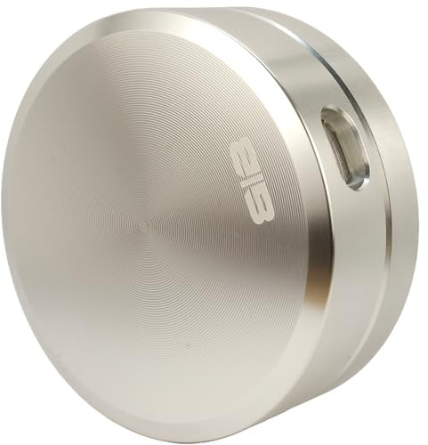Baldursbreeze Dosificador y lata a prueba de fugas de aluminio premium con tamaño de dosificación ajustable, dispensador, dispensador (plata)
