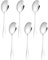6 pièces de vaisselle en acier inoxydable, cuillère à soupe publique, passoire, grande cuillère à tête ronde, cuillère publique pour restaurant de banquet, cuillère de service, cuillère de service en
