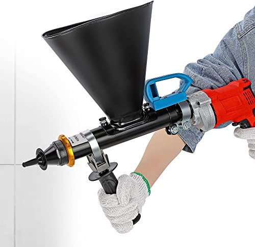 Pistola de mortero eléctrica, 950 W, herramienta de lechada de ladrillos de patio para grietas de hormigón, calafateo aplicador de cemento, reparación de fugas, lechada de mortero