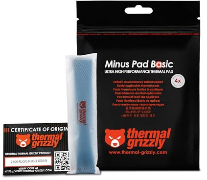 Thermal Grizzly Minus Pad Basic 4 Pack- 120 x 20 x 2.0 mm