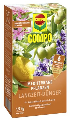 COMPO Mediterrane Pflanzen Langzeit-Dünger 1,5 kg