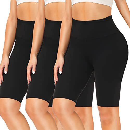 SIMIYA Cycling Shorts for Women 3 Pack High Waisted Womens Shorts Leggings