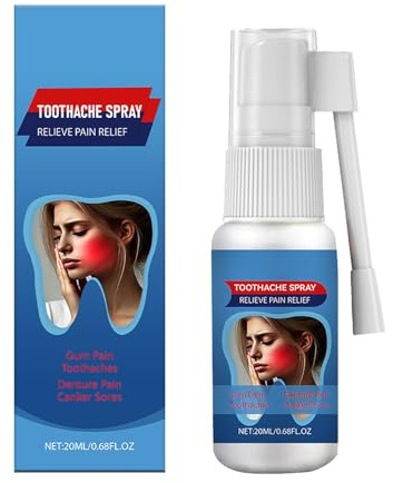 Spray para el Cuidado de las Encías,Aerosol para el Cuidado Bucal Aliviar,Spray De Dolor De Muelas,Alivia el Dolor de las Encías