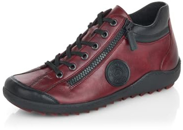 Remonte Femme Chaussures à Lacets R1477, Dame Chaussures de Sport lacées,Semelle intérieure Amovible,Chaussure de Sport,Rot Kombi,39 EU / 6 UK