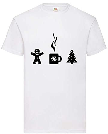 T-shirt da uomo con vin brulé, bianco, M