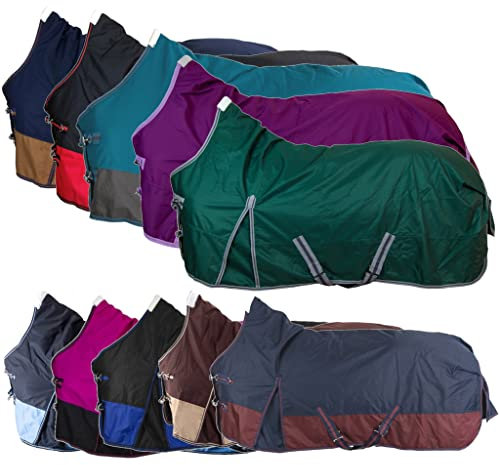 RL24 - Weidedecke High Neck Nylonfutter 600D BASICLINE schwarz/rot 85cm