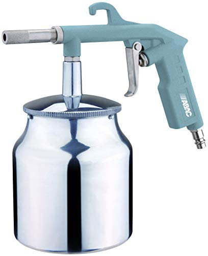 ABAC Sandstrahlpistole für Kompressor G-560A, Sandstrahlpistole mit 1L Sandbehälter, 6 mm Düse, max. Druck 8 Bar