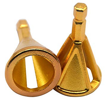 Oudtinx 2PCS Deburring External Chamfer Tool Drill Bit Remove Burr Repairs Tools Quick Release Hexagon Shank Black Gold
