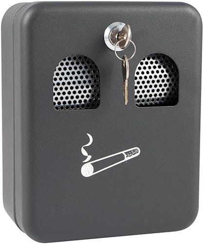 ADEPTNA Wall Mounted Cigarette Ashtray Ash Bin Weather-proof and Scratch Resistant for Pub Office Restaurant Home Outdoor Garden