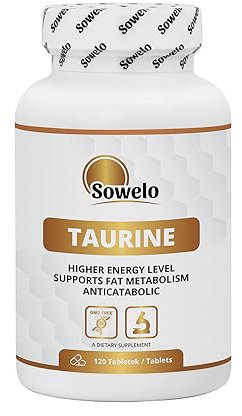 Taurin 750 mg – Hochdosiert – 120 Tabletten – Reine Aminosäure, beliebt bei Sportlern für Alltag, Fokus & Training – Hohe Reinheit, EU-Herstellung – Sowelo