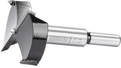 Mollom 2-1/4 (57mm) MèChe Forstner Pour Travail Du Bois PréCis Avec Carbure Yg8 Durable D'Une éPaisseur De 2,0 Mm, IdéAle Pour Le Bois Dur, Le Plastique, Le Contreplaqué