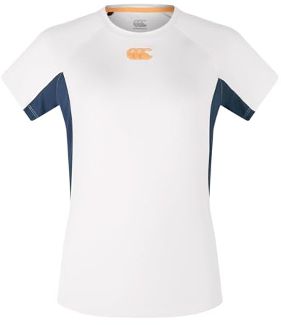 Canterbury Vapodri Superlight Camiseta para Niños, Whitecap Gray/Midnight Navy, 14 años