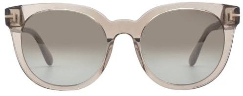 Tom Ford Moira Brown Mirror Cat Eye Damen Sonnenbrille FT1109 45G 53, Glänzendes Hellbraun, 53, Glänzendes Hellbraun, 53