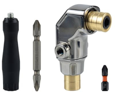 Robusto adattatore per trapano ad angolo retto a 90 gradi con design flessibile per uso domestico e professionale, accessori da lavoro domestico
