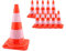 10 Stück 47cm Verkehrsleitkegel Pylone, Orange-Weiß Warnkegel