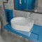 Design Keramik Waschbecken Waschtisch Waschschale Aufsatzwaschbecken Aufsatzwaschtisch Gäste WC Becken KBW391 BxTxH: 50x40x12,5cm