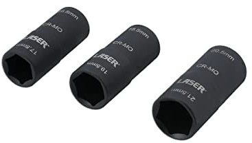 Laser Tools 8214 Double Ended Damaged Wheel Nut Socket Set 3pc