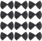 XhjzgcTech Herren Fliege,20 Stk schwarz Fliege Schleife,gebundene Fliege für Herren,Einstellbare Fliege Krawatte für Erwachsene Kinder Damen Hochzeits, Bow Ties for Men, 10 x 7 cm, längenverstellbar