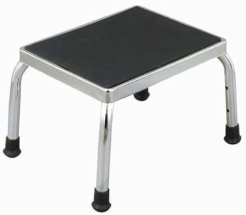 Poggiapiedi Predellino Sgabello Poggia Piedi Scalino Gradino in Acciaio Inox Uso Medico o Domestico Made in Italy - Spedizione Veloce