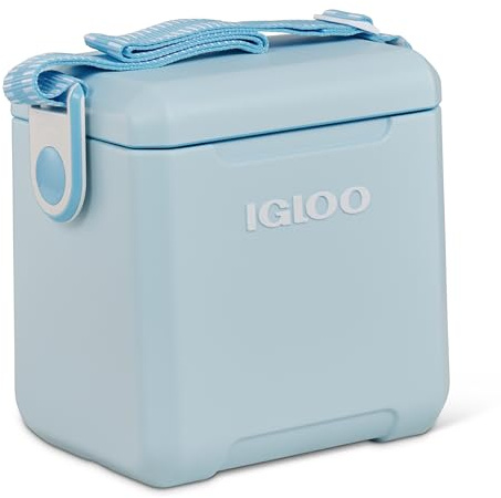 Igloo Powder Blue 11 Qt Tag-Along Too Strapped Picnic Style Cooler