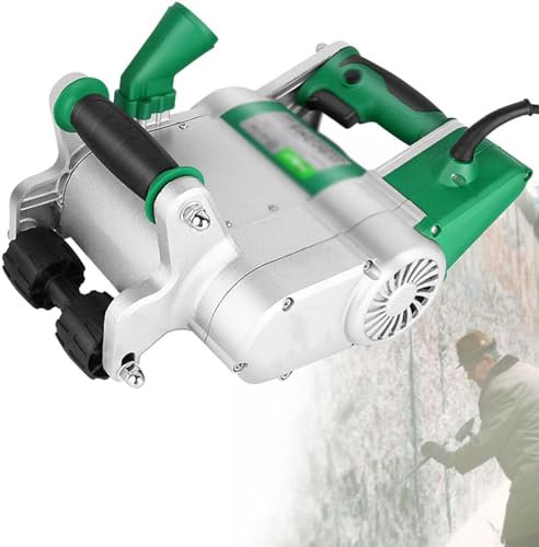 URJWAN Rozadora De Pared EléCtrica De 1100w, MáQuina Ranuradora De HormigóN, MáQuina Ranuradora De Pared Profesional Sin Polvo, Rozadora De Pared, DiseñO Colgante, Ancho Ajustable,25mm/35mm