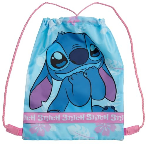 Disney Lilo & Stitch Drawstring Bag Kids PE Kit Gym Swim Bag Girls School Trainer School Backpack